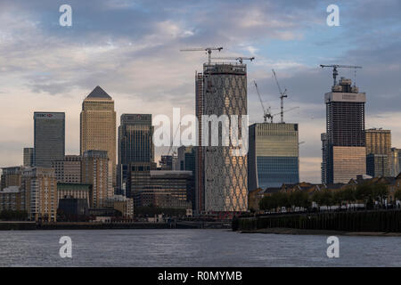 Blick auf Skyline von London Stockfoto