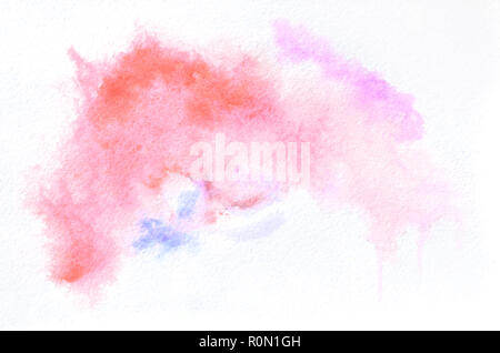 Hand aquarell Form in gemischten Farben für Ihr Design gezeichnet. Kreative gemalten Hintergrund, Dekoration. Stockfoto