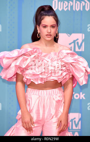 Rosalia Teilnahme an der MTV European Music Awards 2018 an der Bizkaia Arena am November 4, 2018 in Bilbao, Spanien. Stockfoto