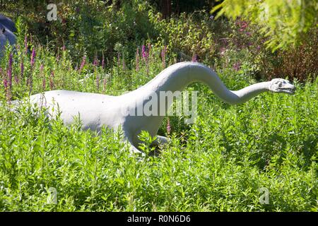 Crystal Palace Dinosaurier Stockfoto