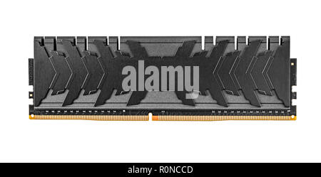 Ram DDR4 Speichermodule auf einem weißen Hintergrund. Stockfoto