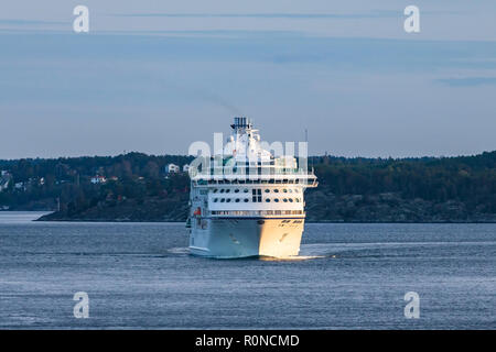 Kreuzfahrtschiff Stockholm Hafen. Schweden. Stockfoto