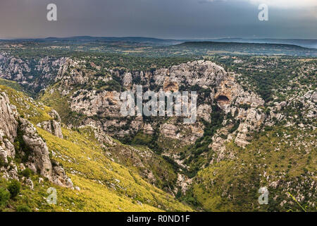 Orientierten Naturreservat Cavagrande. Sizilien, Italien. Stockfoto