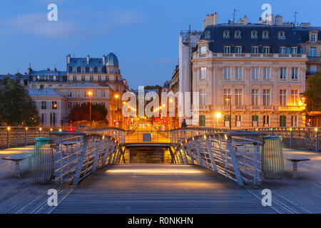 Brücke Passerelle Solferino, Paris, Frankreich Stockfoto