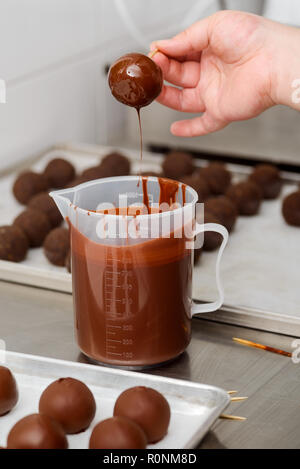 Handgemachte Pralinen Stockfoto