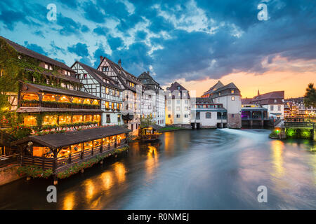 Viertel Petite France in der Altstadt von Straßburg, Frankreich Stockfoto