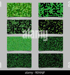 Abstrakte diagonalen quadratischen Muster Mosaik Karte Hintergrund Vorlage festlegen Stock Vektor