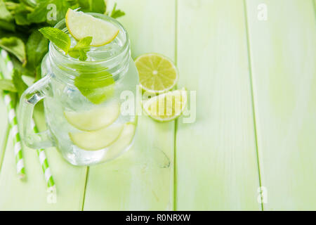 Mojito in Glas Glas Stockfoto