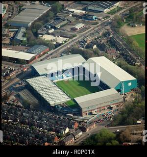 Hillsborough Stadion, Sheffield, South Yorkshire, 1995. Schöpfer: Aerofilms. Stockfoto