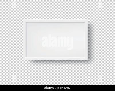 Weißes Bild-Frame-Vektor-illustration Stock Vektor