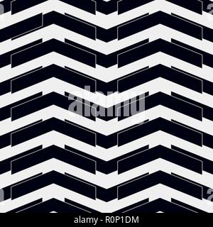 Vektor nahtlose Muster. Moderne, elegante Textur. Wiederholung der geometrischen Hintergrund mit bold Zickzack. Klassische einfache Anteil. Eps 10. Stock Vektor