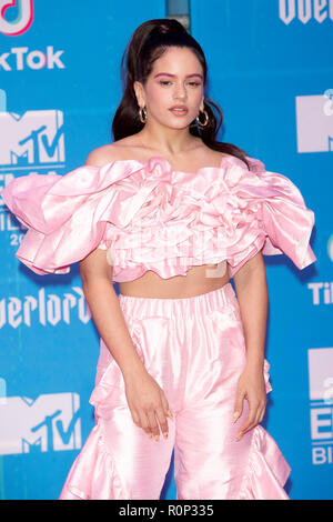 Rosalia Teilnahme an der MTV European Music Awards 2018 an der Bizkaia Arena am November 4, 2018 in Bilbao, Spanien. Stockfoto