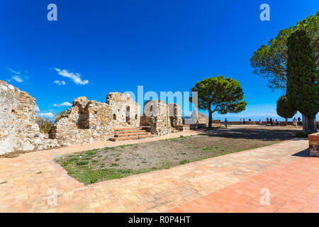 Architektonische Details. Castelmola, Sizilien, Italien. Stockfoto