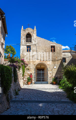 Architektonische Details. Castelmola, Sizilien, Italien. Stockfoto