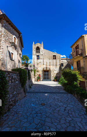 Architektonische Details. Castelmola, Sizilien, Italien. Stockfoto