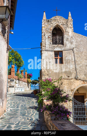 Architektonische Details. Castelmola, Sizilien, Italien. Stockfoto