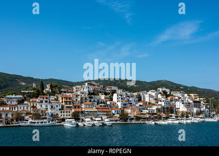 Skiathos, Nördliche Sporaden Griechenland. Stockfoto