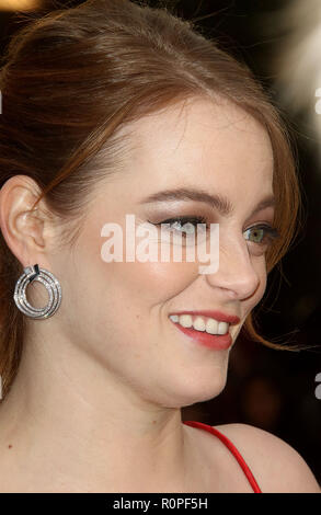 Sep 13, 2018 - Emma Stone die Teilnahme an der Uraufführung von 'Maniac', Southbank Centre in London, Großbritannien Stockfoto