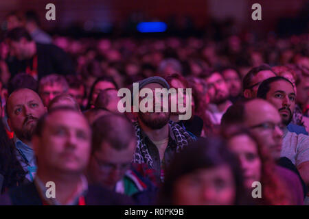 Lissabon, Portugal. November 05, 2018. Lissabon, Portugal. Öffentlichkeit im Web Gipfel 2018 Credit: Alexandre Sousa/Alamy leben Nachrichten Stockfoto