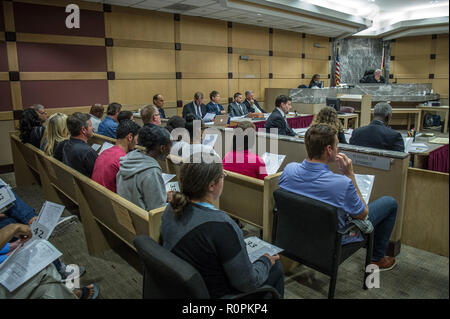 Oktober 1, 2018 - Miami (FL EEUU) 01/10/2018. Vista del Tribunal de La Corte de Broward en la Ciudad de Fort Lauderdale, Florida, hoy Lunes 1 de Mayo de 2018, durante el Inicio del Nuevo juicio De contra del espanol Pablo Ibar, acusado de triple Homicidio. Foto EFE/Giorgio Viera Credit: Sonne-hinweissymbol/ZUMA Draht/Alamy leben Nachrichten Stockfoto