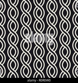 Vektor nahtlose Muster. Moderne, elegante abstrakte Textur. Wiederholen wellig geometrische Fliesen Stock Vektor