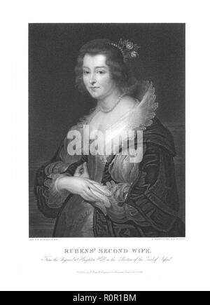 "Rubens' zweite Frau', (Mitte - Ende des 18. Jahrhunderts). Schöpfer: Francesco Bartolozzi. Stockfoto