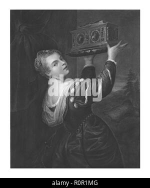 'Tizians Tochter', (1795). Schöpfer: James Heath. Stockfoto