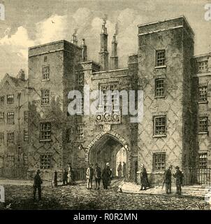 "Lincoln's Inn Tor, Chancery Lane', (1881). Schöpfer: Unbekannt. Stockfoto