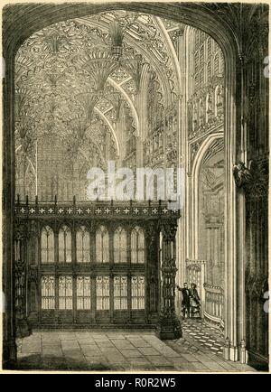 Der Eingang zum König Heinrich VII. die Kapelle', (1881). Schöpfer: Unbekannt. Stockfoto