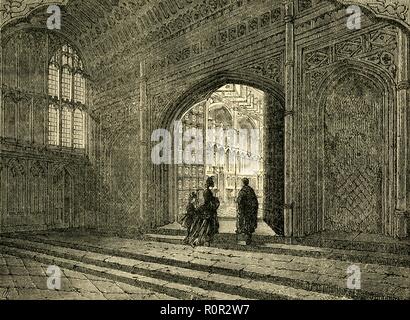 Innenausstattung von Henry VII's Chapel" (1881). Schöpfer: Unbekannt. Stockfoto