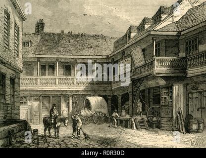 "Die Alten Tabard Inn', (c 1878). Schöpfer: Unbekannt. Stockfoto