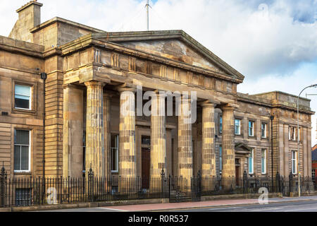 Ursprüngliche Gebäude verwendet, da das Hohe Gericht von Justiciary, Saltmarket, Glasgow, Schottland Stockfoto