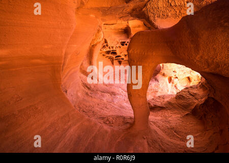 Windstone Arch (Arch), Valley of Fire State Park, Nevada, USA Stockfoto