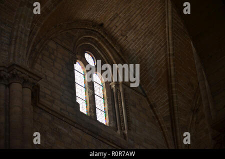 Indoor architektonischen Details des 15. Jahrhundert Guadalajara Kathedrale, Provinz Guadalajara, Spanien Stockfoto