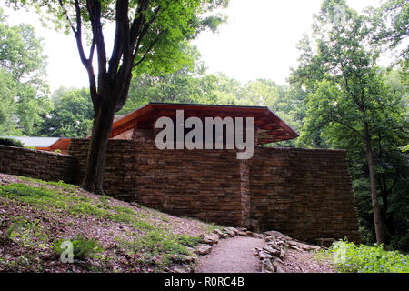 Die Außenseite des Kentuck Knob, aka Hagan Hagan Haus, für die Familie, entworfen von Frank Lloyd Wright, von 1953 bis 1956 in Stewart, PA gebaut Stockfoto