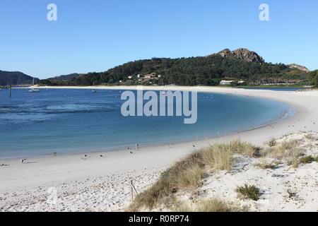 Rodas Strand in Cies Inseln. Galizien, Spanien Stockfoto