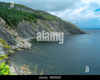 Blick nach Norden westlich von oben Fleisch Cove, Nova Scotia, Kanada. Stockfoto