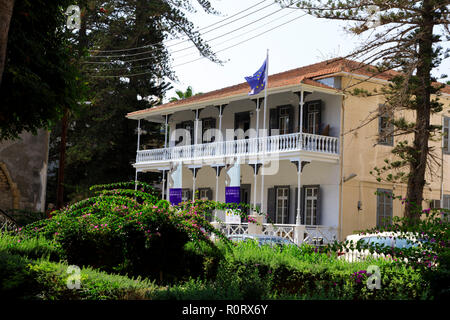 Pierides Foundation Gebäude, Larnaca, Zypern Oktober 2018 Stockfoto