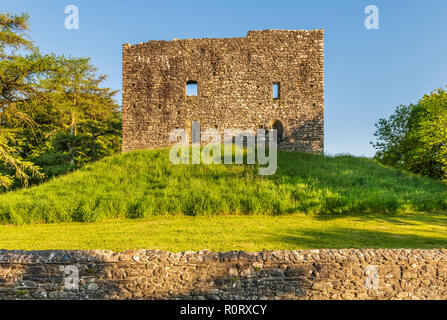 Lydford Castle ist eine mittelalterliche Burg in der kleinen Devonshire Stadt Lydford. Stockfoto