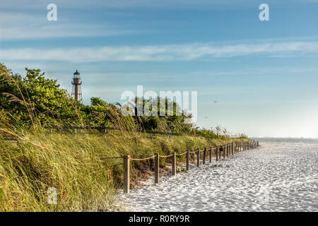 Leuchtturm auf Sanibel Island, Florida Stockfoto