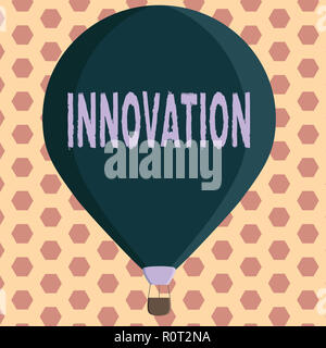 Wort schreiben Text Innovation. Business Konzept für neue Methode Idee Produkt verschiedene Kreative nicht vorher bekannt. Stockfoto