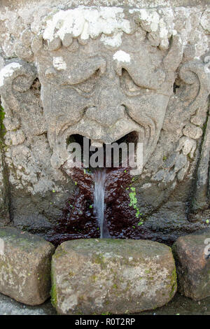 Brunnen im italienischen Garten der Villa Lante rinascimental Bagnaia, Viterbo. Latium, Italien Stockfoto