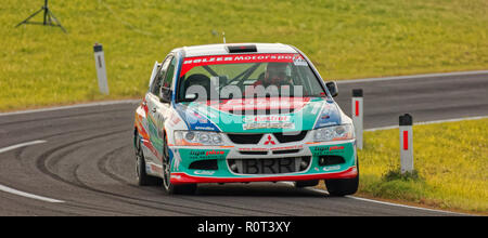 Esthofen-Sankt Agatha, Österreich 2017-09-24: Erste Runde der Internationalen FIA Hillclimb Cup, Motorsport Racing, Bergrennen Österreich Stockfoto