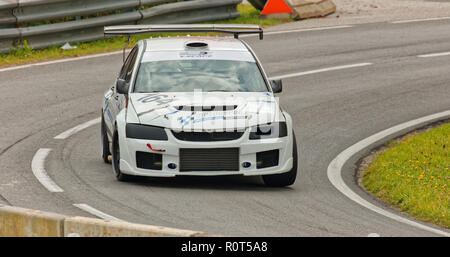 Esthofen-Sankt Agatha, Österreich 2017-09-24: Zweite Runde der Internationalen FIA Hillclimb Cup, Motorsport Racing, Bergrennen Österreich Stockfoto