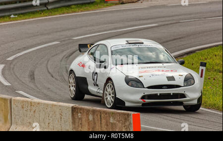 Esthofen-Sankt Agatha, Österreich 2017-09-24: Zweite Runde der Internationalen FIA Hillclimb Cup, Motorsport Racing, Bergrennen Österreich Stockfoto