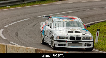 Esthofen-Sankt Agatha, Österreich 2017-09-24: Zweite Runde der Internationalen FIA Hillclimb Cup, Motorsport Racing, Bergrennen Österreich Stockfoto