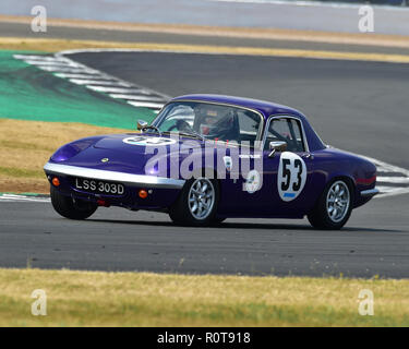 Adrian Gilbert, Lotus Elan S3, HSCC Sport Straße, 1947-1979, Silverstone Classic, Juli 2018, Silverstone, Northamptonshire, England, Rundstrecke, Stockfoto