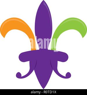 Mardi gras Symbol. Fleur de Lys Stock Vektor