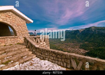 Aussichtspunkt über das Tal des Guadalquivir Flusses, Naturpark Sierras de Cazorla Segura y Las Villas, Provinz Jaen, Andalusien, Spanien, Europa. Stockfoto