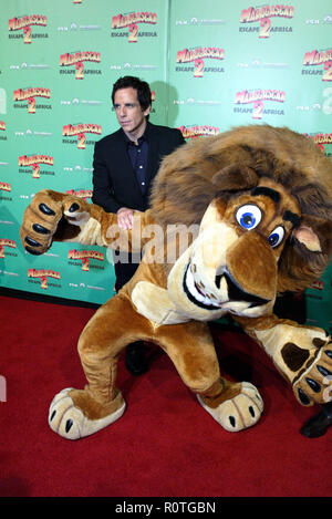 Ben Stiller, Chris Rock und Alex der Löwe die Premiere von Madagaskar: 2 Afrika an der Staatlichen Theater entkommen. Sydney, Australien. 17.11.08. Stockfoto